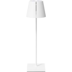 Tischlampe Nuindie Tango Weiss Aluminium 11 cm 38 cm - LED - Lichtfarbe: Extra warmweiss - Tischlampe- LED Energiesparlampe