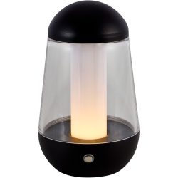 Tischlampe Kim Schwarz Aluminium 10 cm 17.5 cm - LED - Lichtfarbe: Extra warmweiss - Helles Neutralweiss - Tischlampe- LED Energiesparlampe