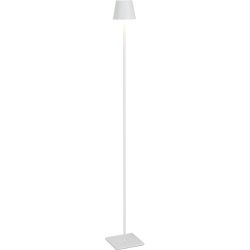 Stehlampe Aline Weiss Aluminium 120 cm 15 cm - LED - Lichtfarbe: Extra warmweiss - Stehlampe- LED Energiesparlampe