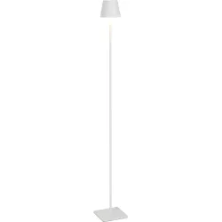 Stehlampe Aline Weiss Aluminium 120 cm 15 cm - LED - Lichtfarbe: Extra warmweiss - Stehlampe- LED Energiesparlampe