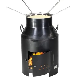 Nouvel, Nouvel Fondue &Grill Brändt Fondue Grill Outdoor – Fondue Set – schwarz