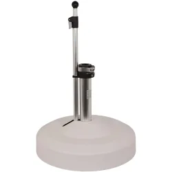 LIVIQUE, Schirmsockel Lito weiss Kunststoff 60 cm - Schirmsockel
