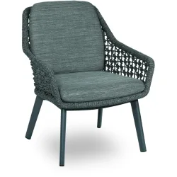 LIVIQUE, Loungesessel Milt anthrazit Aluminium T 72 cm - Loungesessel