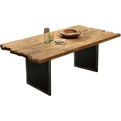 Esstisch Anter Schwarz Holz 200 cm - Farbe: natur - Material: Teak - Esstisch