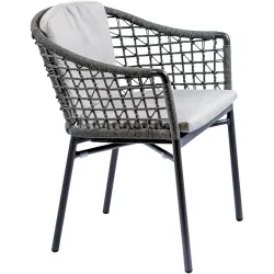 Gartensessel Sandy anthrazit Aluminium T 59 cm - Gartensessel - Wetterfeste Gartenmöbel & Accessoires