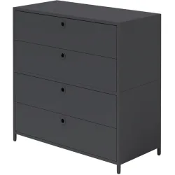 Sideboard Chloé Schwarz Metall 80 cm 80 cm - Möbel Konfigurator: Traummöbel individuell zusammenstellen - Sideboard