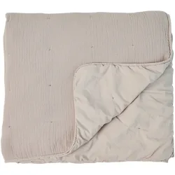 Lavie Wohndecke Nora Braun/Grau Baumwolle 150 cm 200 cm - Farbe: taupe - Material: Bio Baumwolle - Wohndecke