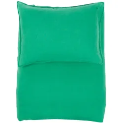 Lavie Kissenbezug Lotta Grün 50 cm 70 cm - Material: Hanf - Kissenbezug