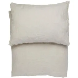 Lavie Kissenbezug Lotta 60 cm 40 cm - Farbe: natur - Material: Hanf - Kissenbezug
