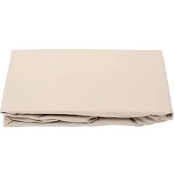 Lavie Fixleintuch Lakan Braun/Grau Baumwolle 200 cm 140 cm - Farbe: taupe - Material: Bio Baumwolle - Fixleintuch