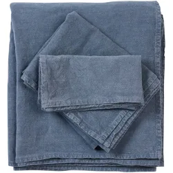 Lavie Servietten Erik Blau Leinen 45 x 45 cm - Farbe: Indigo - Servietten