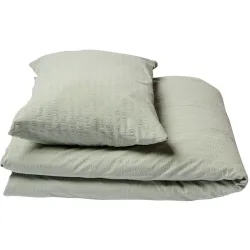 Journey Living Duvetbezug Kemeri Grün Baumwolle 210 cm 210 cm - Farbe: Eucalyptus - Material: Bio Baumwolle - Duvetbezug