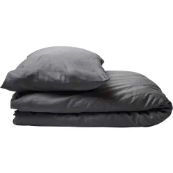 Journey Living Duvetbezug Braga Grau Baumwolle 210 cm 160 cm - Farbe: Stone - Material: Bio Baumwolle - Duvetbezug