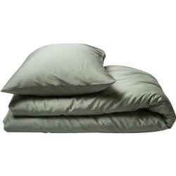 Journey Living Kissenbezug Braga Grün Baumwolle 50 cm 70 cm - Farbe: Eucalyptus - Material: Bio Baumwolle - Kissenbezug