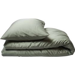 Journey Living Kissenbezug Braga Grün Baumwolle 65 cm 65 cm - Farbe: Eucalyptus - Material: Bio Baumwolle - Kissenbezug