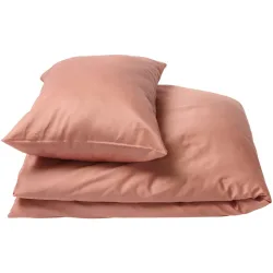 Journey Living Kissenbezug Braga Rosa Baumwolle 65 cm 65 cm - Farbe: Altrosa - Kissenbezug