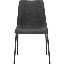 Stuhl Sabia Grau Stoff/Polyester/Metall 45.6 cm - Material: Stoff, polyester, metall - Stuhl