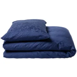 Journey Living Kissenbezug Casablanca Blau 50 cm 70 cm - Farbe: mitternachtsblau - Material: Mischgewebe - Kissenbezug