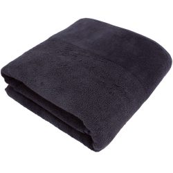 Living Home Duschtuch Softfeel Silber Baumwolle 70 cm 140 cm - Farbe: titan - Duschtuch
