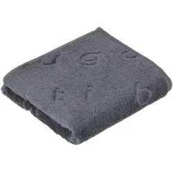 Bugatti Handtuch Trentino Grau Baumwolle 50 cm 100 cm - Farbe: Flanell - Handtuch
