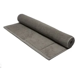 Living Home Badteppich Softfeel Grau Baumwolle 50 cm 80 cm - Farbe: anthrazit - Badteppich