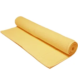 Living Home Badteppich Softfeel Gelb Baumwolle 50 cm 80 cm - Farbe: Yellow - Badteppich