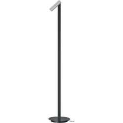 Designer-Leselampe Bankamp Spot aluminium matt H 120 cm - Farbe: Schwarz - LED - Lichtfarbe: Extra warmweiss - Material: Aluminium/Stahl -