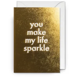 Geschenkkarte Office Gold Papier 15.5 x 11 cm - Farbe: diverse - Geschenkkarte