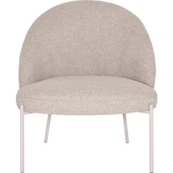 Sessel Casey Rosa Stoff/Metall 74 cm 74 cm - Material: Polyester Stoff, Metall - Sessel