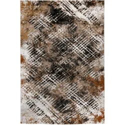 Teppich Louvre Braun/Beige/Weiss Kunststoff 230 cm 160 cm - Farbe: Braun, Beige, Weiss - Material: Polypropylen - Teppich