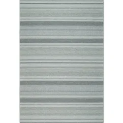 Teppich Nordic Grau/Silber Wolle 150 cm 80 cm - Material: Schurwolle - Teppich