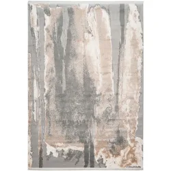 Teppich Trocadero Grau Kunststoff 170 cm 120 cm - Material: Acryl - Teppich