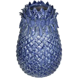 Vase Myko Blau Steingut 29.5 cm - Vase
