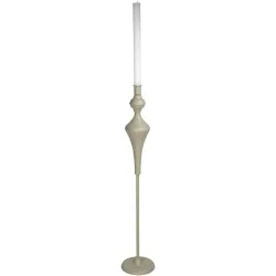 Kerzenständer Kaars Beige Metall 62.5 cm - Farbe: elfenbein - Kerzenständer