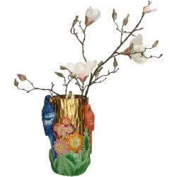 Vase Myko Mehrfarbig Kunststoff 29.5 cm - Farbe: multicolor - Material: Polyresin - Vase