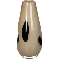 Vase Myko Beige Glas 25 cm - Vase