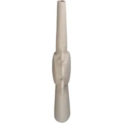 Vase Myko Beige Aluminium 62 cm - Farbe: elfenbein - Vase