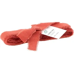 Vivant Geschenkband Office Rot Baumwolle 15 mm - Farbe: brick - Geschenkband