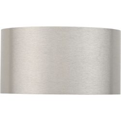 Wandlampe Pure Silber Aluminium/Stahl 15 cm 8 cm - LED - Lichtfarbe: Extra warmweiss - Tageslichtweiss - Wandlampe- LED Energiesparlampe