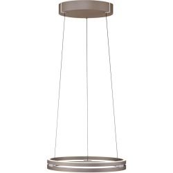 Pendellampe Pure Braun Aluminium/Eisen 50 cm 350 cm - LED - Lichtfarbe: Extra warmweiss - Tageslichtweiss - Pendellampe- LED Energiesparlampe