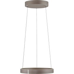 Pendellampe Pure Braun Aluminium/Eisen 50 cm 350 cm - LED - Lichtfarbe: Extra warmweiss - Tageslichtweiss - Pendellampe- LED Energiesparlampe