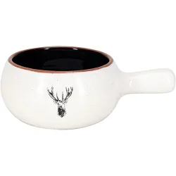 Gusseisen-Caquelon Traditional Weiss Terracotta - Gusseisen-Caquelon
