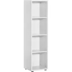 Regal Sable Weiss Holzwerkstoff 39.3 cm 146.9 cm - Farbe: perlweiss - Regal