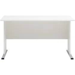 Schreibtisch Sable Weiss Holzwerkstoff 140 cm Ausziehbar - Schreibtisch