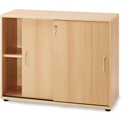 Aktenschrank Gerald Braun Holzwerkstoff 100 cm 39.5 cm 77.4 cm - Farbe: Dekor Buche - Aktenschrank