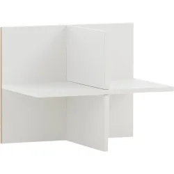 Regalkomponente Ciri Weiss Holz 47.5 cm 38.4 cm - Material: Holzwerkstoff - Regalkomponente