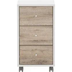 Rollcontainer Ciri Weiss Holzwerkstoff 32.6 cm 59.7 cm 39.1 cm - Rollcontainer
