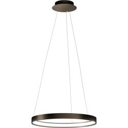 URBAN Pendellampe Anello Bronze Aluminium 55 cm 4 cm - LED - Lichtfarbe: Extra warmweiss - Pendellampe- LED Energiesparlampe