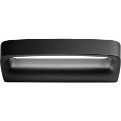 URBAN Wandlampe Aki Grau Aluminium 35.5 cm 5.5 cm - Farbe: anthrazit - LED - Lichtfarbe: Extra warmweiss - Wandlampe- LED Energiesparlampe