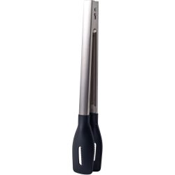Zange Premium Schwarz/Silber Edelstahl/Kunststoff 3.6 cm 4.8 cm - Material: Edelstahl/Silikon - Zange